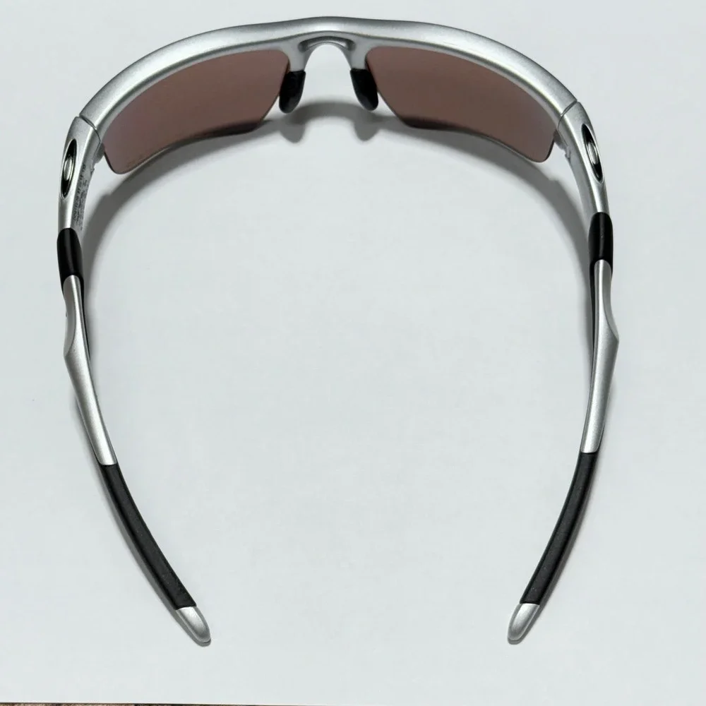 Oakley Half Jacket 2.0 Sunglasses Men OS Silver Black Iridium OO9154-06 Sport